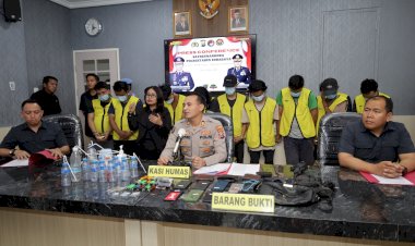 Polrestabes-Surabaya-Amankan-11-Orang-di-Jalan-Kunti-Diduga-Pemain-Narkoba